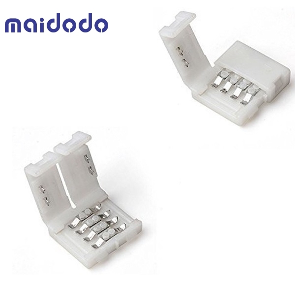 5x 10 mm 4 pin RGB Connector Quick Connector Adapter LED 3528 5050 Cable connection