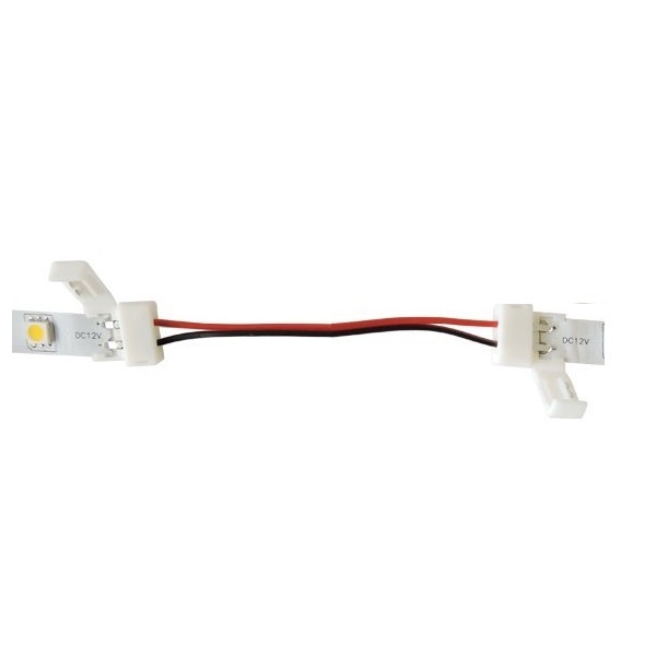 5 x 10 mm 5050 LED-Lichtleiste Draht-Verbindungsstueck PCB Adapter 2-Pin - Weiss