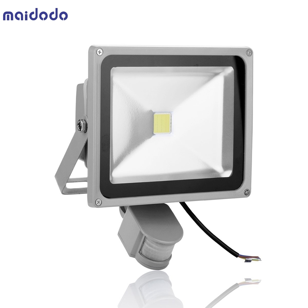 30W Motion Sensor LED Outdoor Flood Lights Cool White