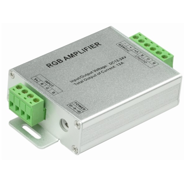 DC 12V/24V 12A RGB Amplifier For SMD 3528 5050 LED Strip Light