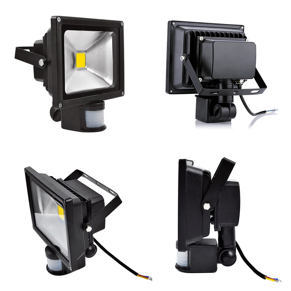 20W Motion Sensor LED Outdoor Flood Lights Cool White Warm White