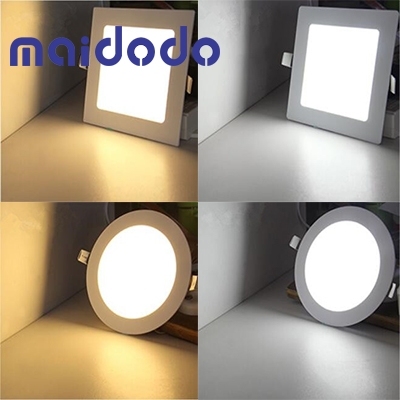 6W Recessed LED Panel Light Warm White Cool White