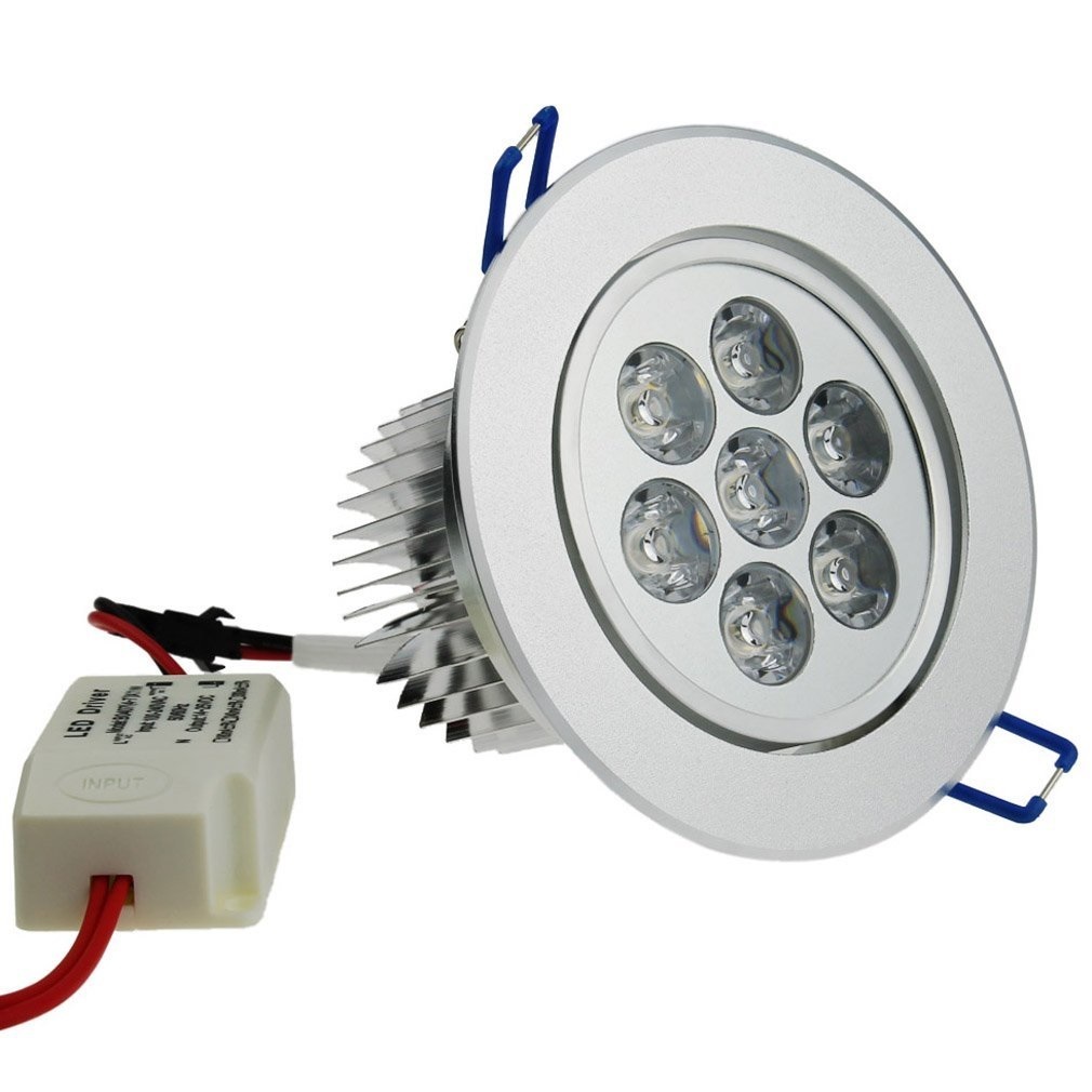 3x 7W Recessed LED Ceiling Spotlight Warm White Cold White
