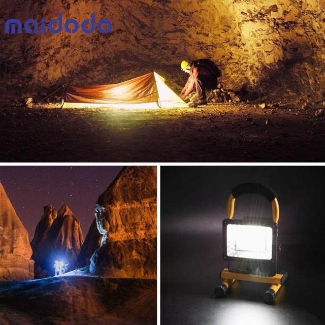 50W Rechargeable Portable LED Flood Spot Lamp Cool White Warm White