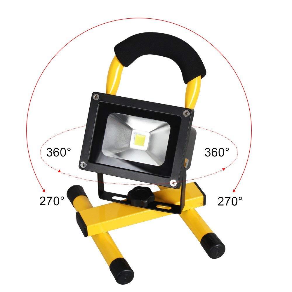 30W Rechargeable Portable LED Flood Spot Lamp Cool White Warm White