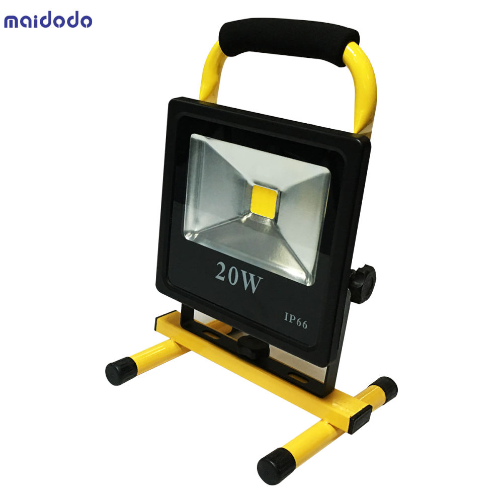 Powerful Ultrathin 30W Outdoor Rechargeable Flood Light Warm White Cool White