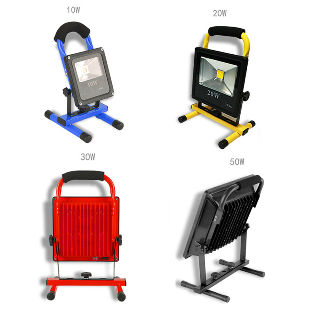 Powerful Ultrathin 30W Outdoor Rechargeable Flood Light Warm White Cool White