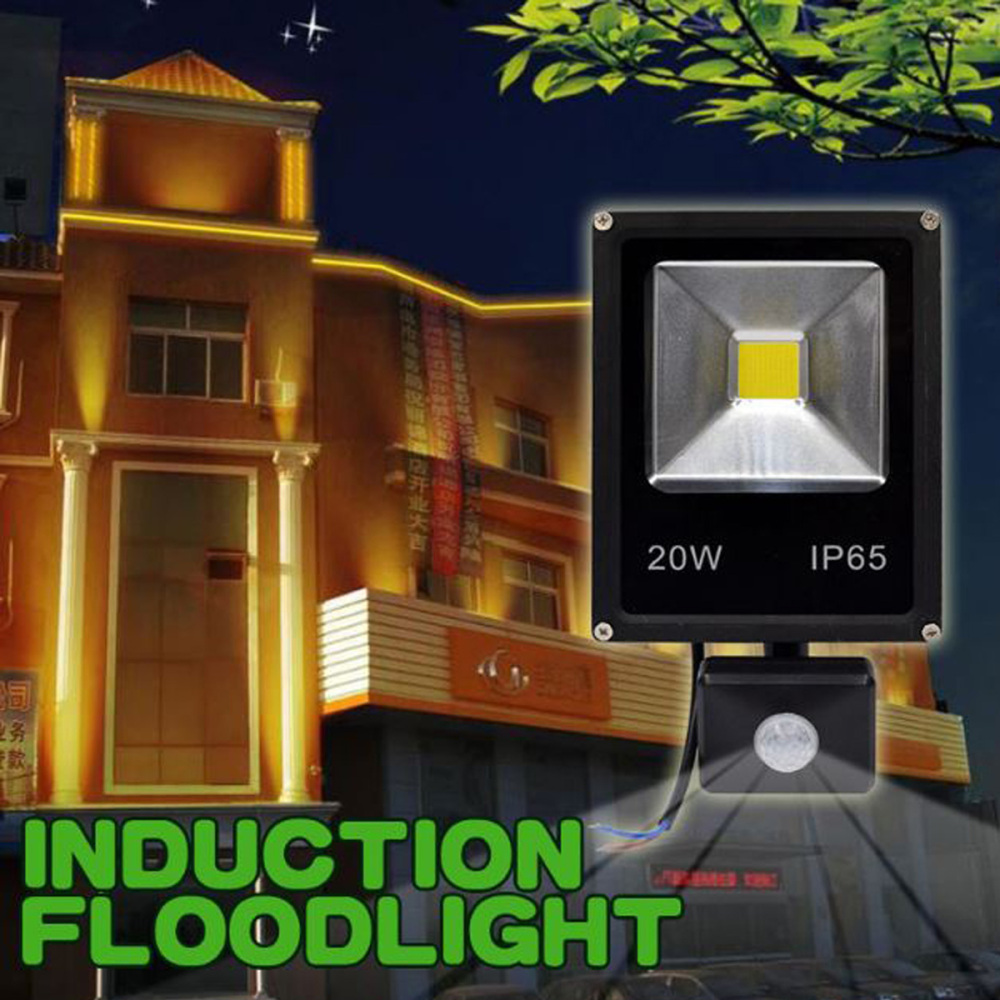 LED Flood Light 20W PIR Motion Sensor Spotlight Warm White Cool White