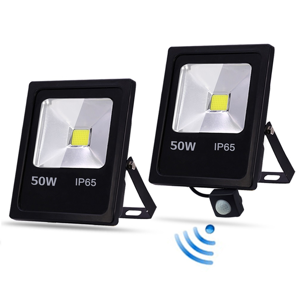 LED Flood Light 50W PIR Motion Sensor Spotlight Warm White Cool White