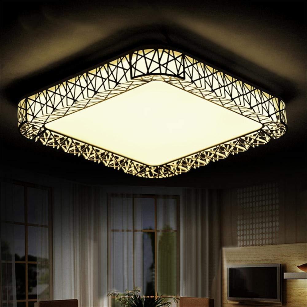 Round/Square LED 48W Ceiling Light Dimmable Thin Flush Mount Lamp Cool White Warm White