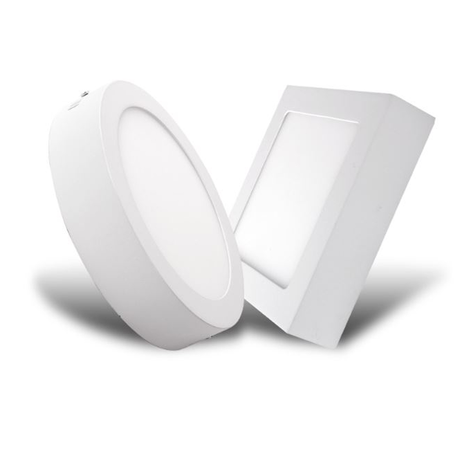 2x Round/Square 6W LED Panel Lamp Surface Mounted Ceiling light Warm/Cool/Neutral White