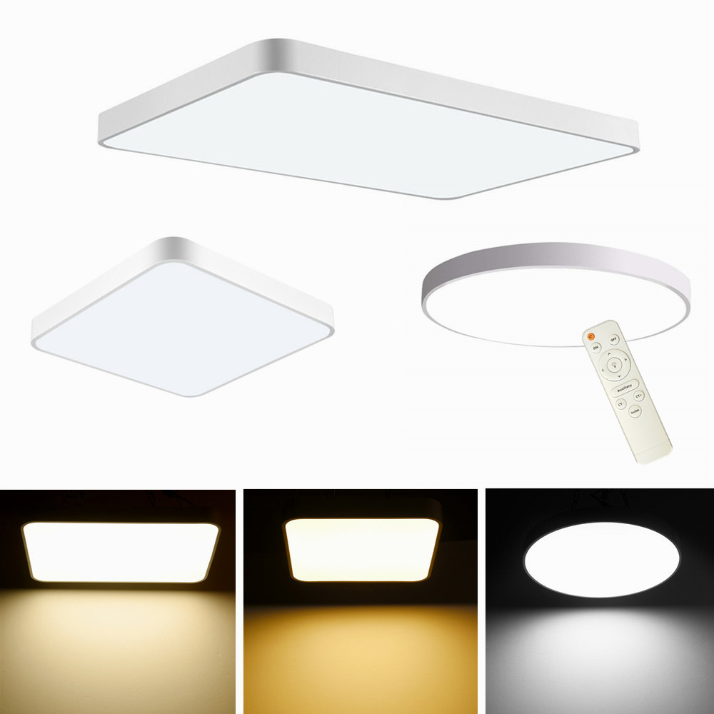Round/Square 30*30CM Dimmable Fixtures Flush LED Ceiling Light