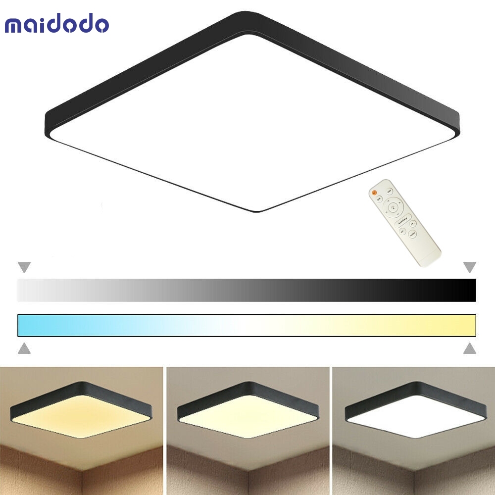Round/Square 60*60CM Dimmable Fixtures Flush LED Ceiling Light