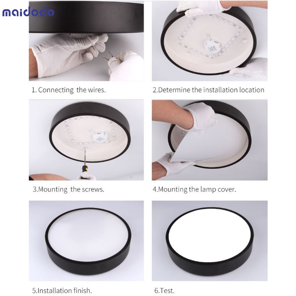 Round/Square 60*60CM Dimmable Fixtures Flush LED Ceiling Light