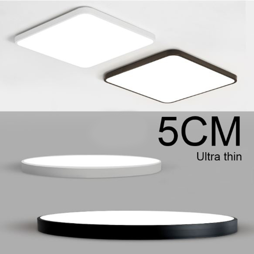 Round/Square 60*60CM Dimmable Fixtures Flush LED Ceiling Light