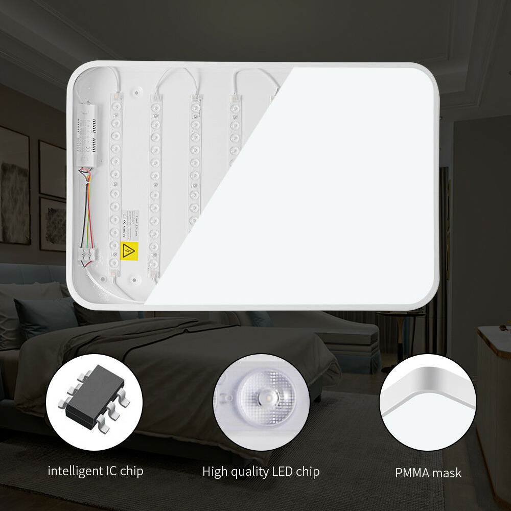 Rectangle 65*43CM Dimmable Fixtures Flush LED Ceiling Light