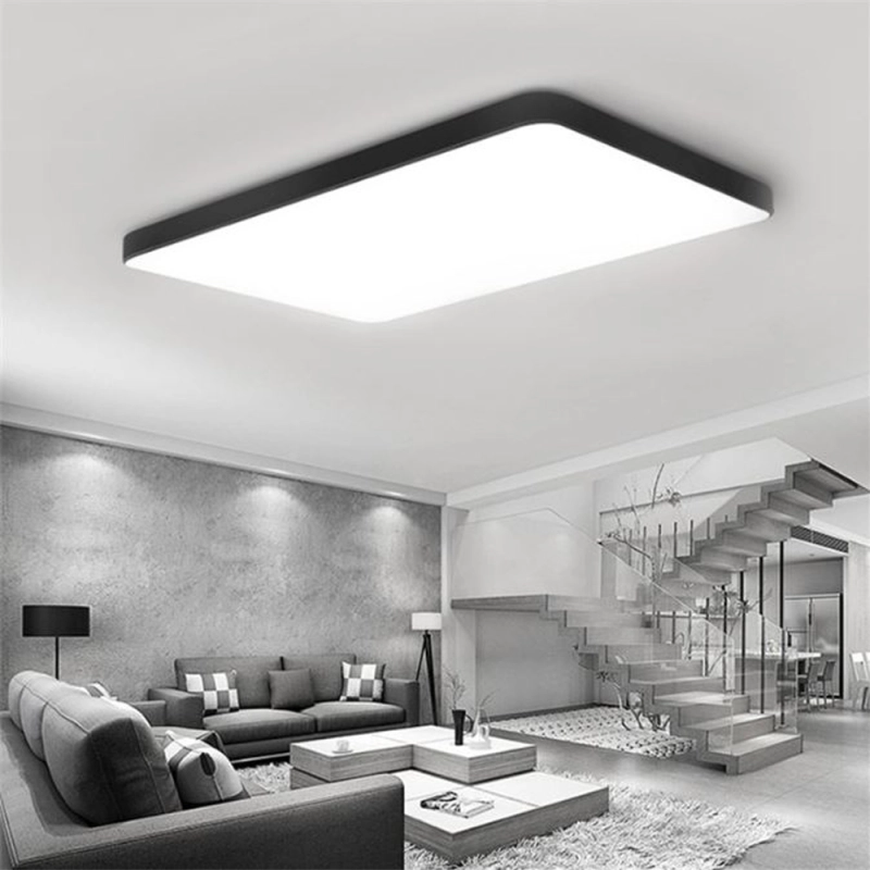 Rectangle 65*43CM Dimmable Fixtures Flush LED Ceiling Light