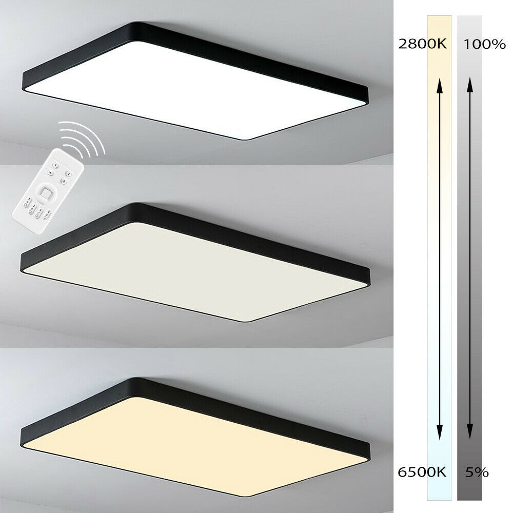 Rectangle 88*62CM Dimmable Fixtures Flush LED Ceiling Light