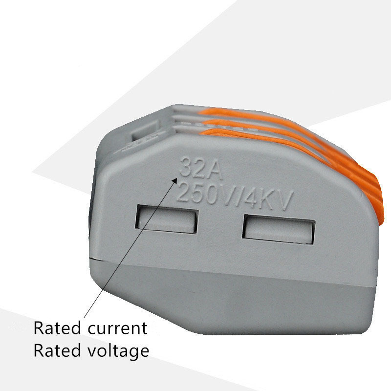 222-412 Plug-in Terminal Block Conductor Universal Compact Wire Wiring Connector