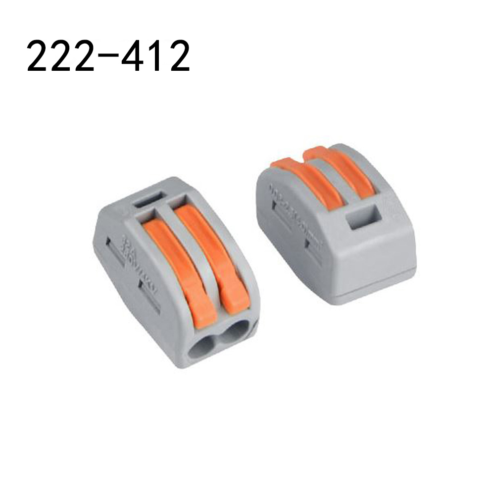 222-412 Plug-in Terminal Block Conductor Universal Compact Wire Wiring Connector