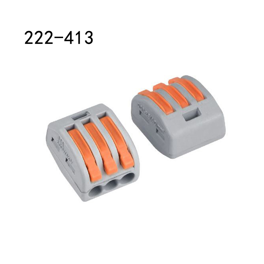 222-413 Plug-in Terminal Block Conductor Universal Compact Wire Wiring Connector