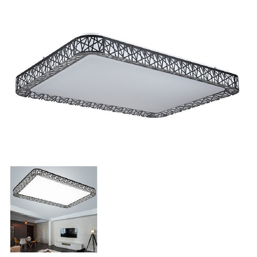 Round/Square LED 108W Ceiling Light Dimmable Thin Flush Mount Lamp Cool White Warm White