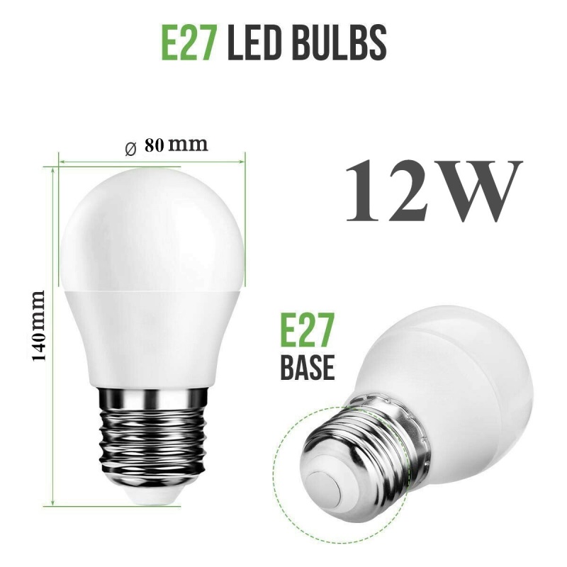 E27 12W LED Globe Bulb Light Cool White Warm White