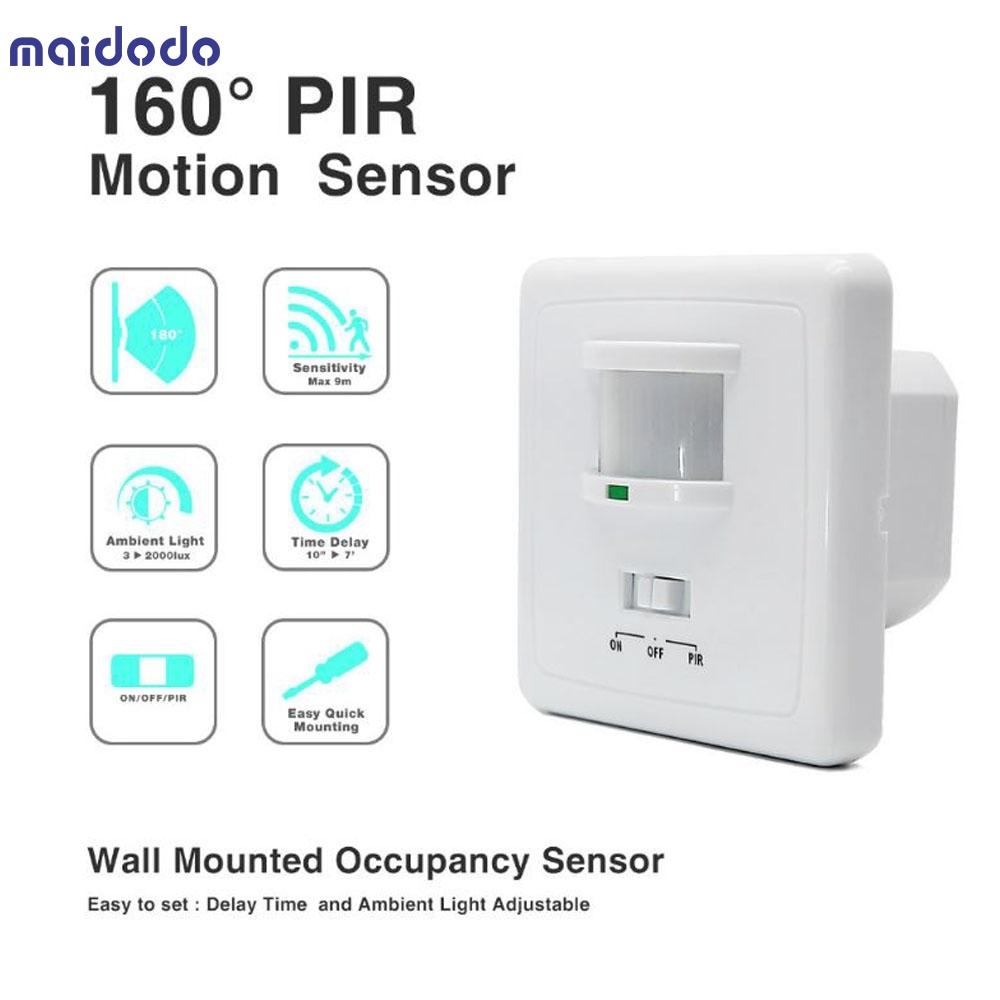 Human body infrared induction adjustable 220V Motion Sensor Switch