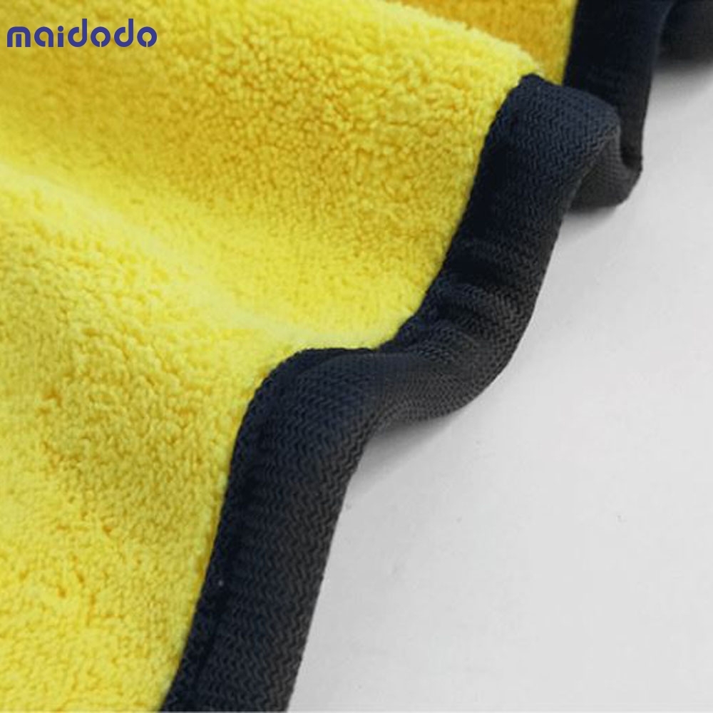 2x 30 * 30/40/60cm double-sided fiber thickened car towel special towel