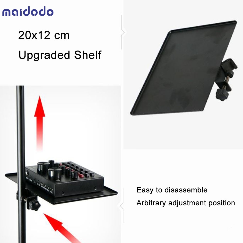 Photography Studio LED Fill Light With Cell Phone Holder and Rack