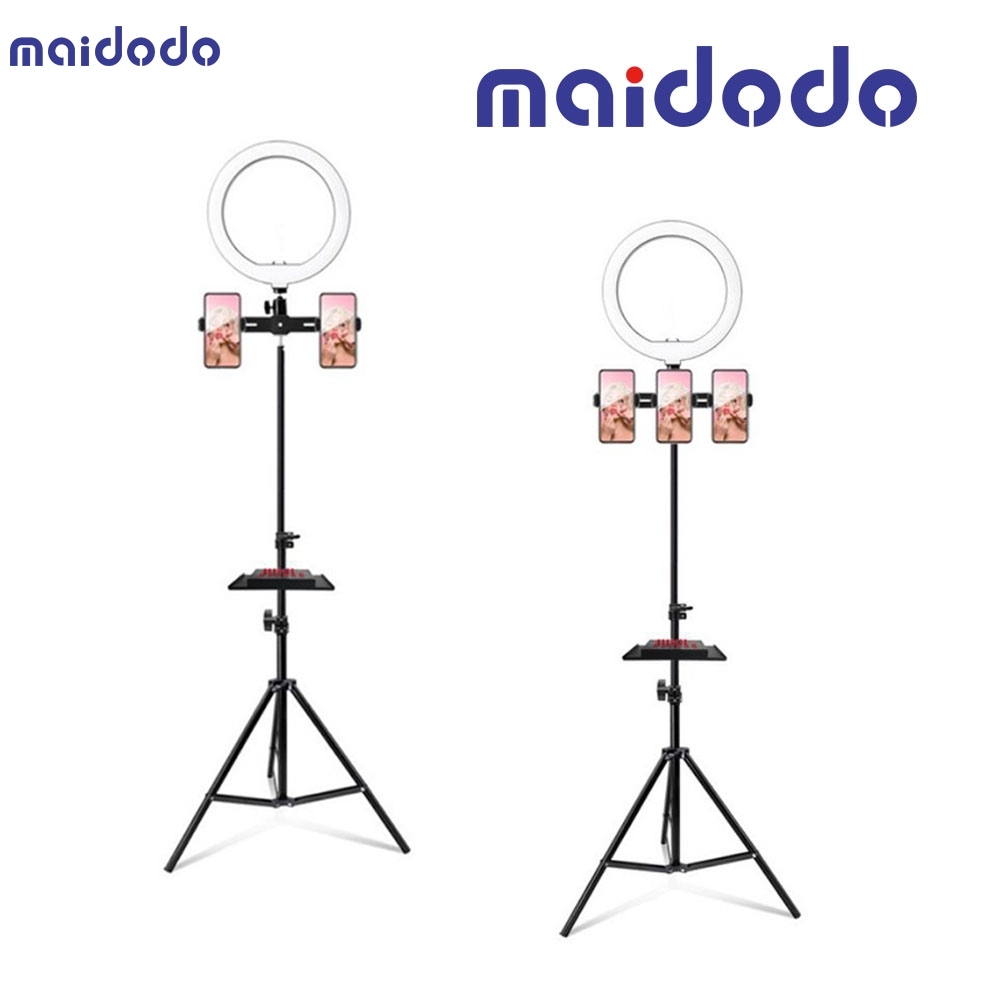 Photography Studio LED Fill Light With Cell Phone Holder and Rack