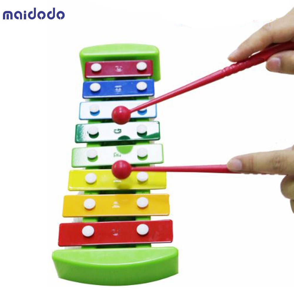Music Piano Xylophone Baby Children's Toys Preschool Early Education Knocking Piano Portable Gift for Baby Kids Girls Boys