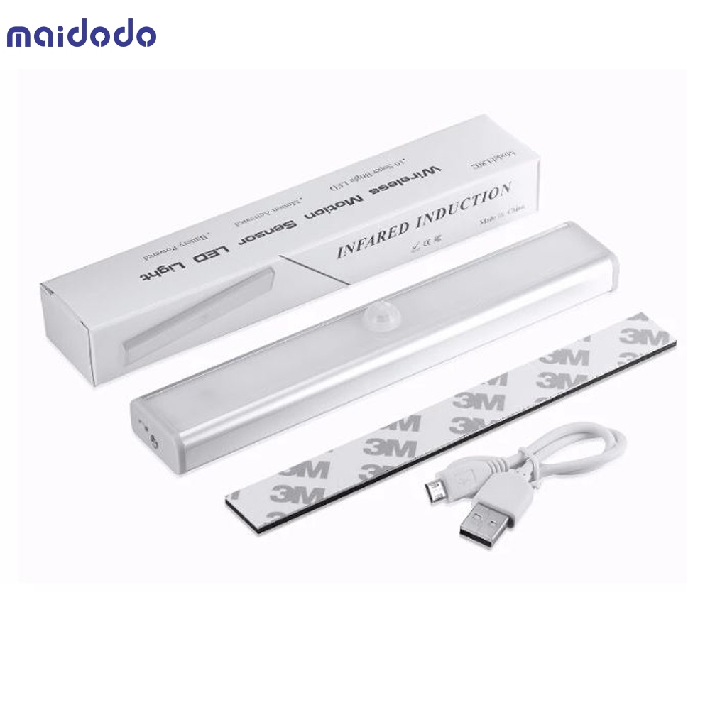 Rechargeable Motion Sensor Closet Cabinet light Wireless Motion sensor led wardrobe lamp