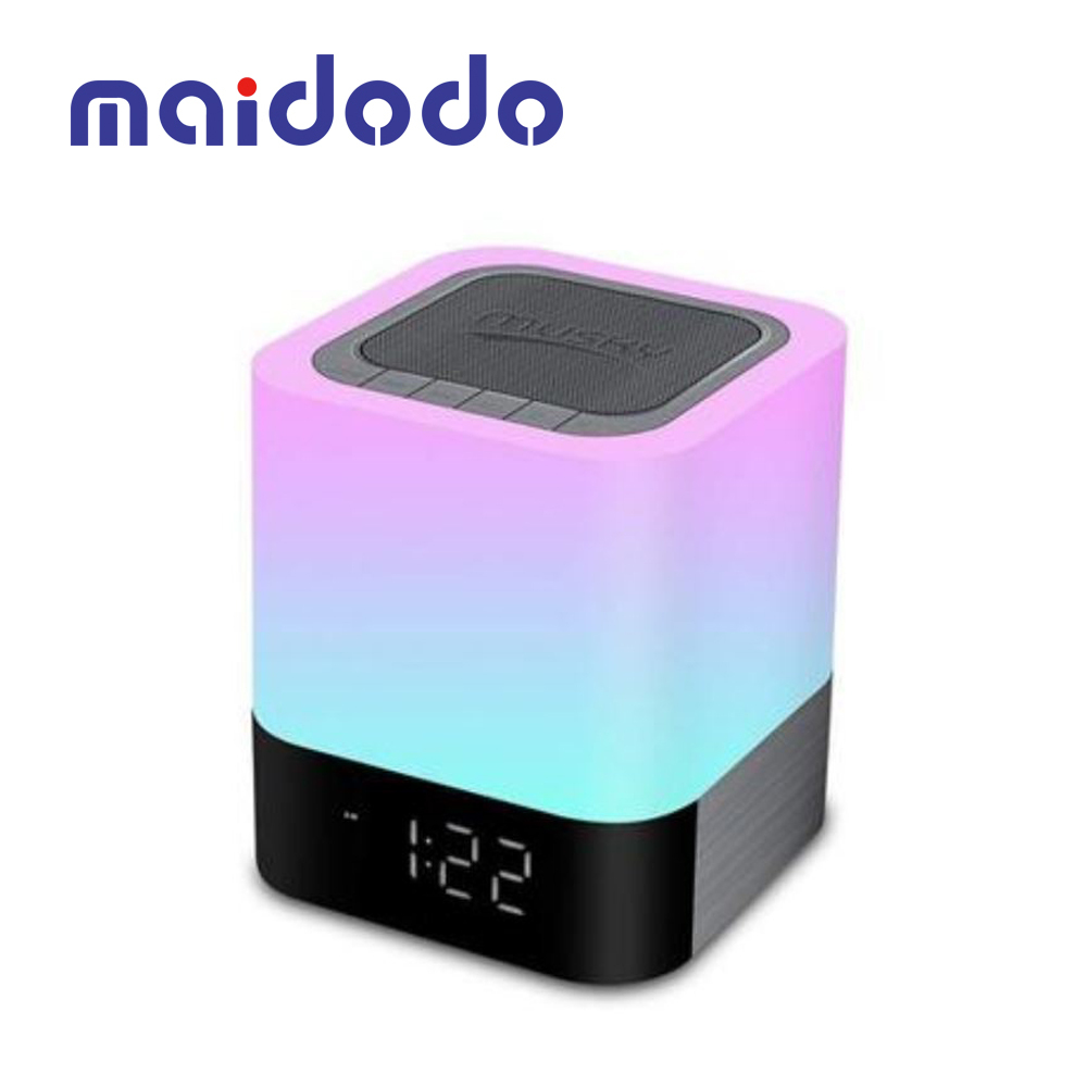 Smart Speaker Blue tooth Speaker with Night Light Touch Control Bedside Lamp with Music Player Active Speaker