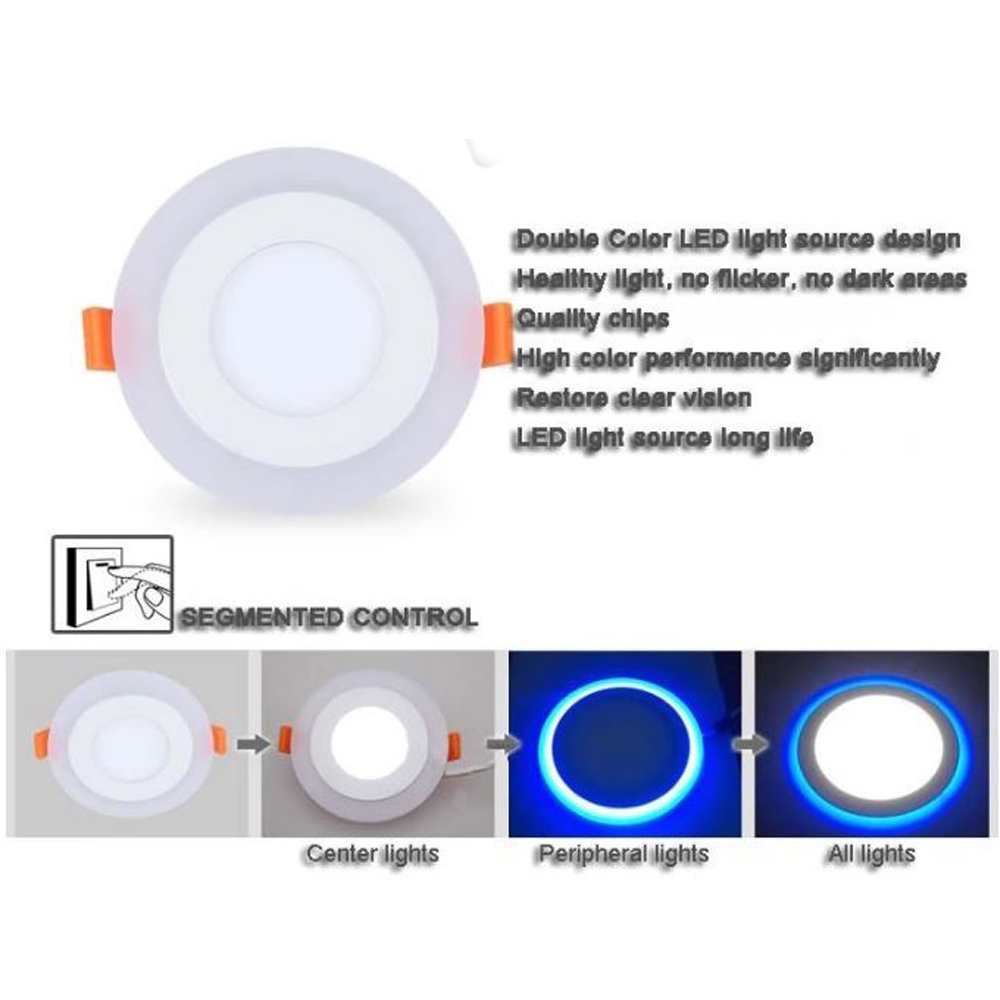 Recessed Kitchen Bedroom Office rgb panel light led cct