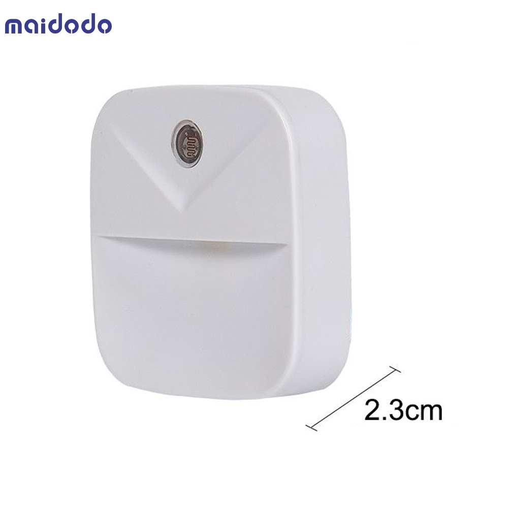 EU US Plug Light Sensor Control Night Light Mini Novelty Square Bedroom lamp For Baby Gift