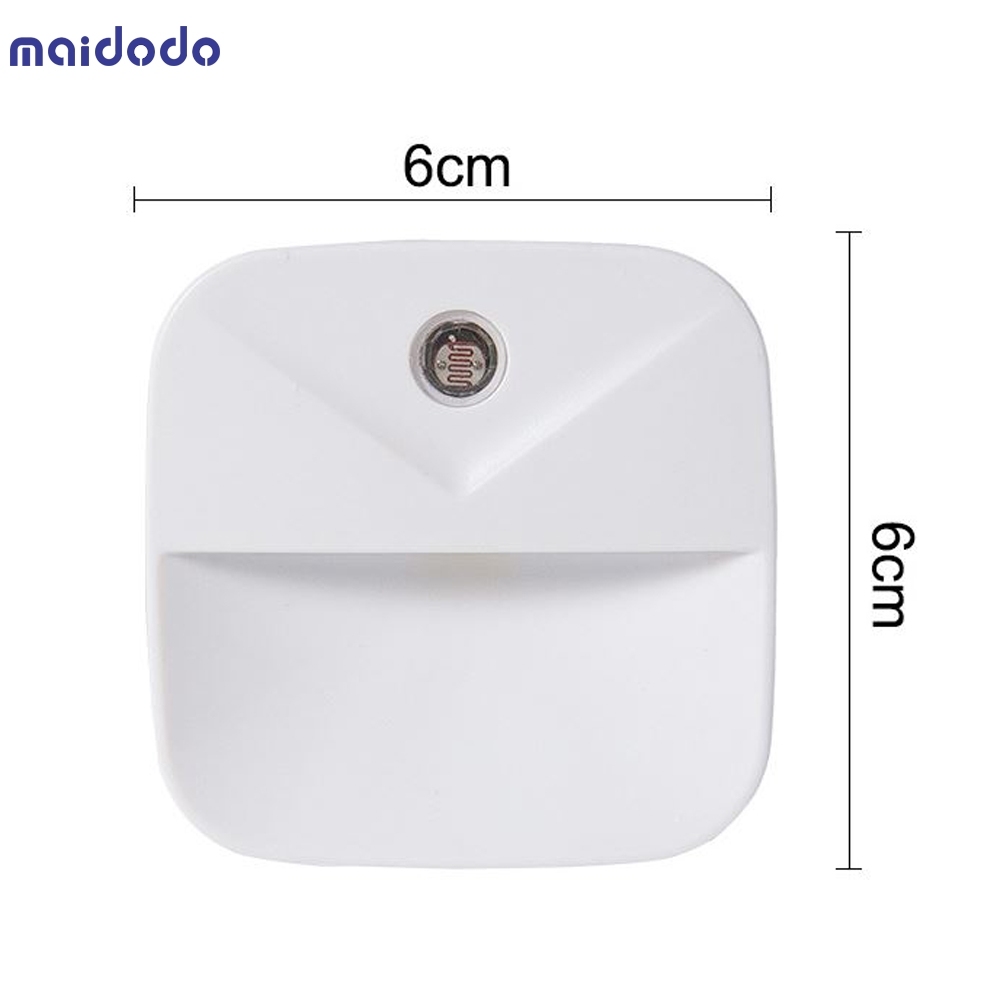 EU US Plug Light Sensor Control Night Light Mini Novelty Square Bedroom lamp For Baby Gift
