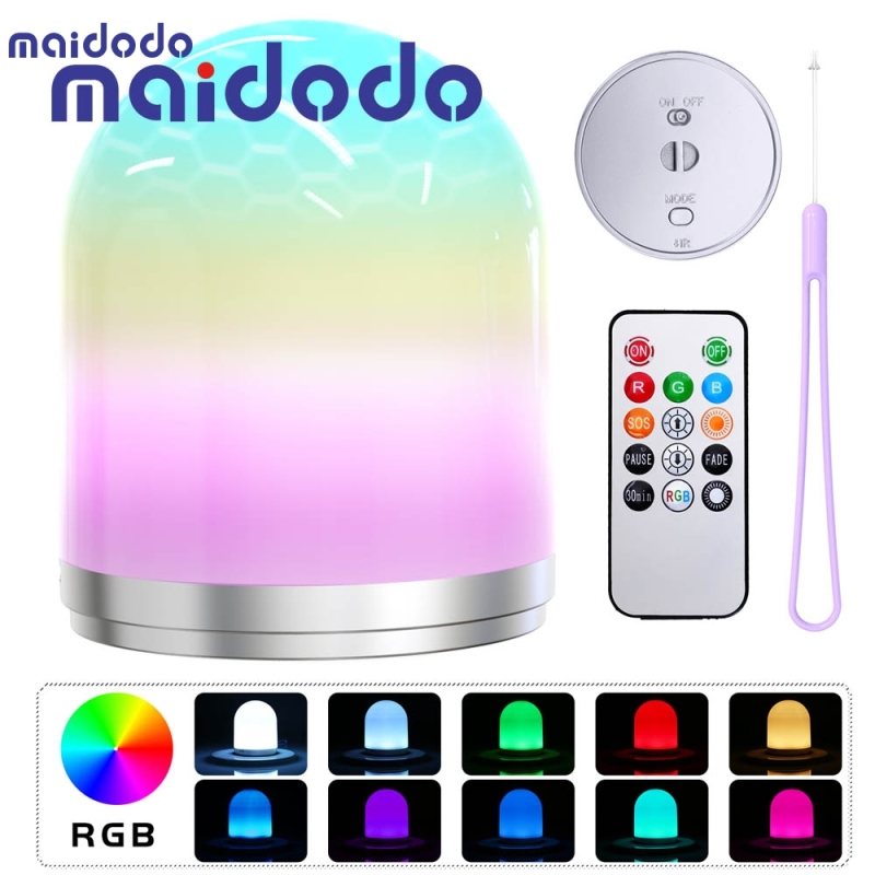 Wireless Remote Control RGB color changing 7 Colors Led Night Lights For Kids Bedroom Decoration