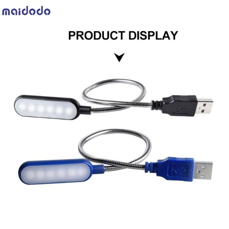 Flexible Bright Night Light Mini LED USB Book Light Reading Lamp Powered By Notebook Computer
