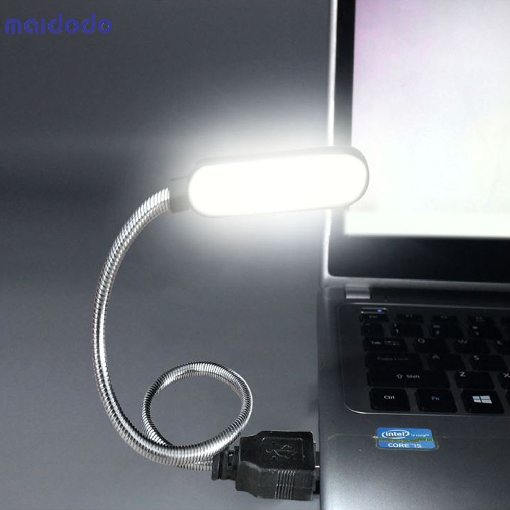 Flexible Bright Night Light Mini LED USB Book Light Reading Lamp Powered By Notebook Computer