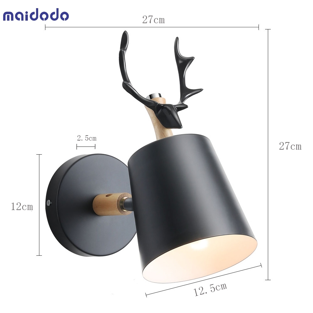 Nordic fawn wall lamp simple living room video wall aisle corridor bedroom bedside lighting