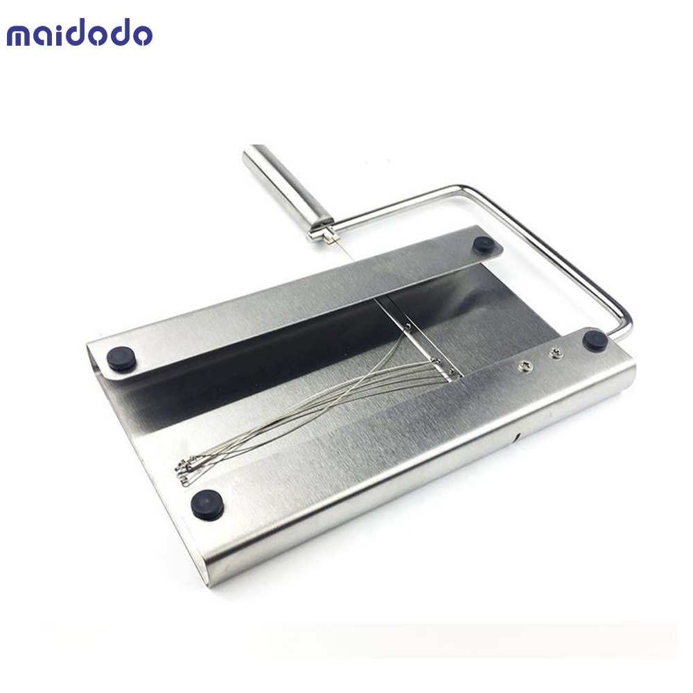Kitchen superior one piece stainless Steel Cheese & Butter Slicer Cutting Board slicer Cheese cutter