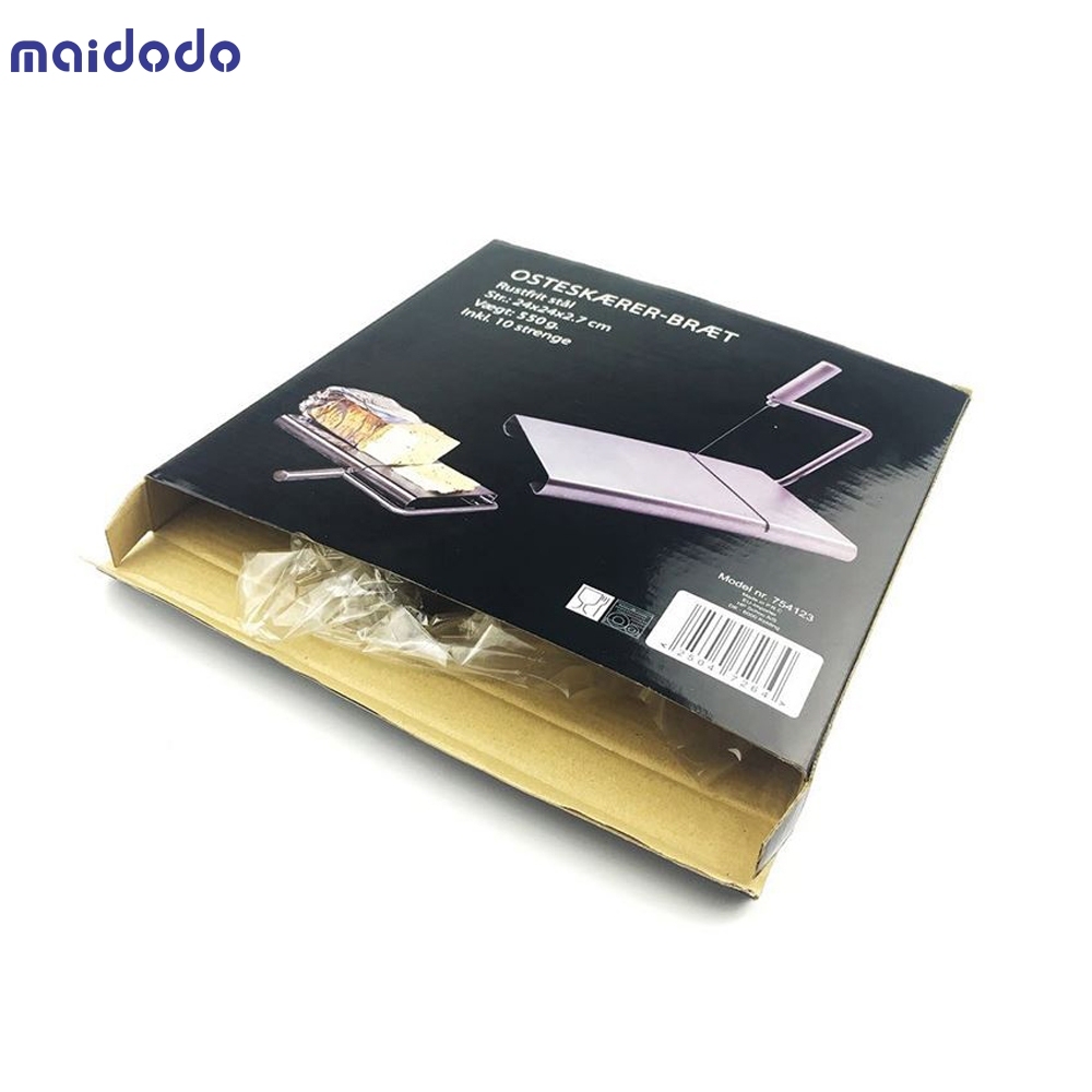 Kitchen superior one piece stainless Steel Cheese & Butter Slicer Cutting Board slicer Cheese cutter