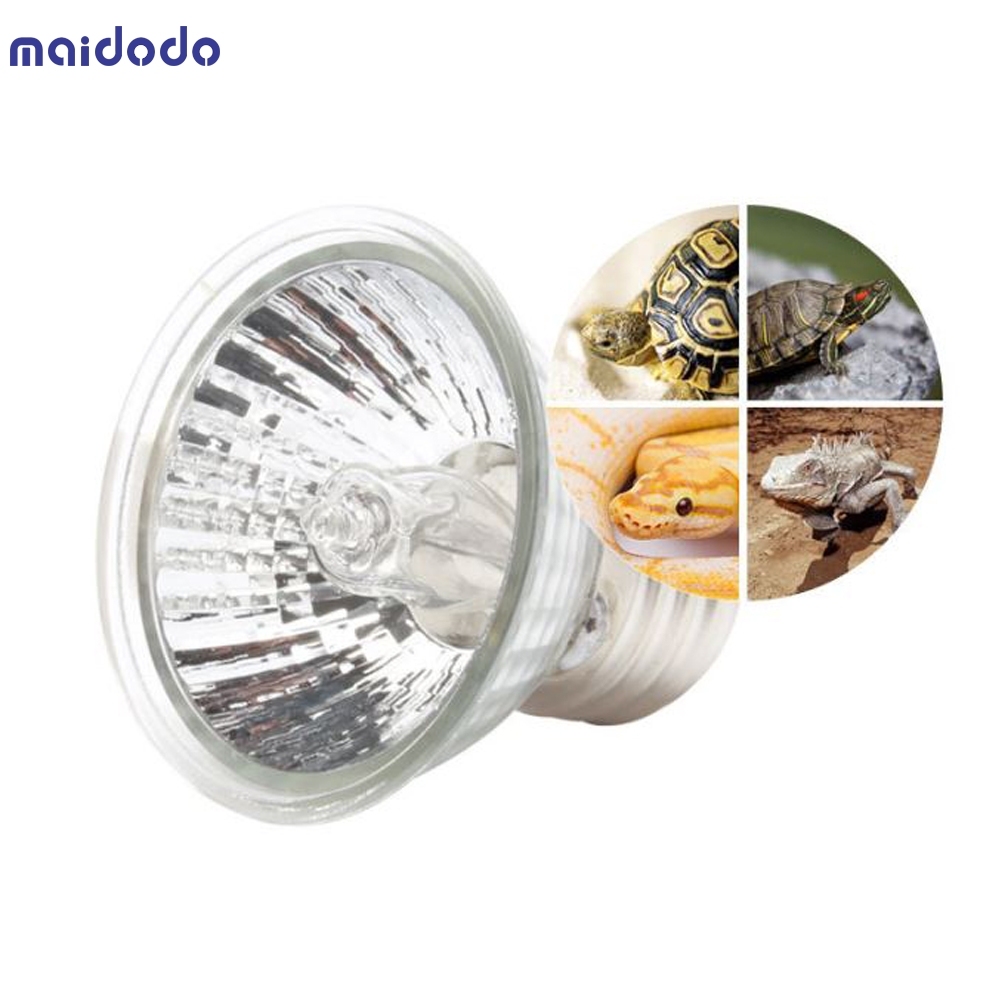 Uva Uvb Reptile Tortoise Heating Lamp Full Spectrum Sunlamps Basking Pet 25W/50W/75W