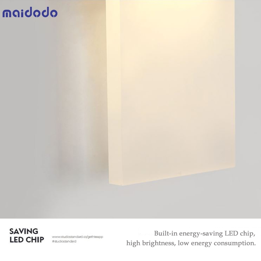 12W LED Wall Light, Maidodo Frosted Acrylic Lamps Wall, Decor Wall Lamp,Warm White 3500K Wall Wash Light  [Energy Class A+]