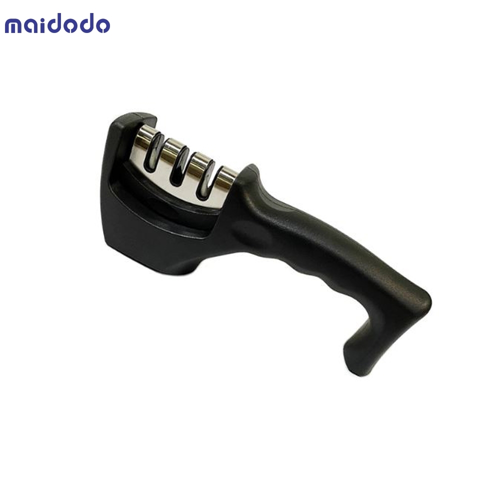 Black 3-stage high quality PP knife sharpener