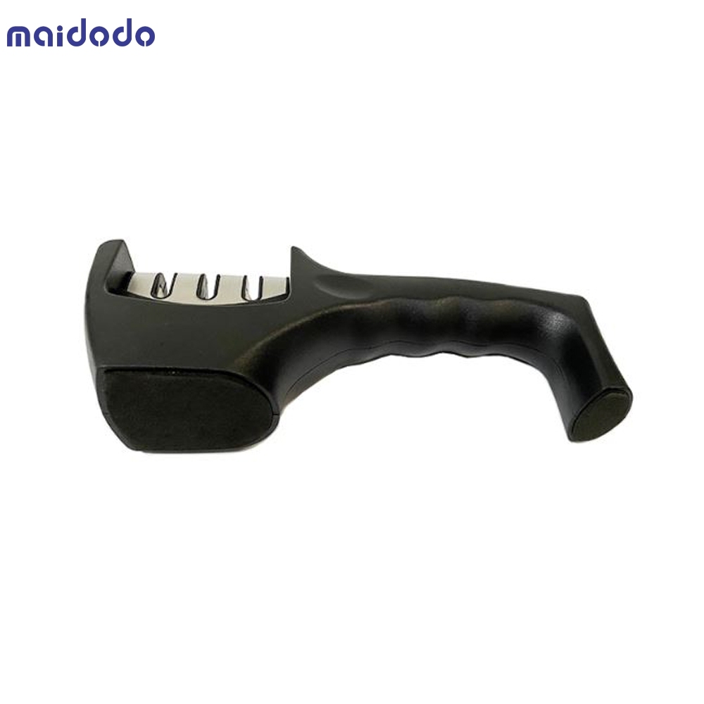Black 3-stage high quality PP knife sharpener