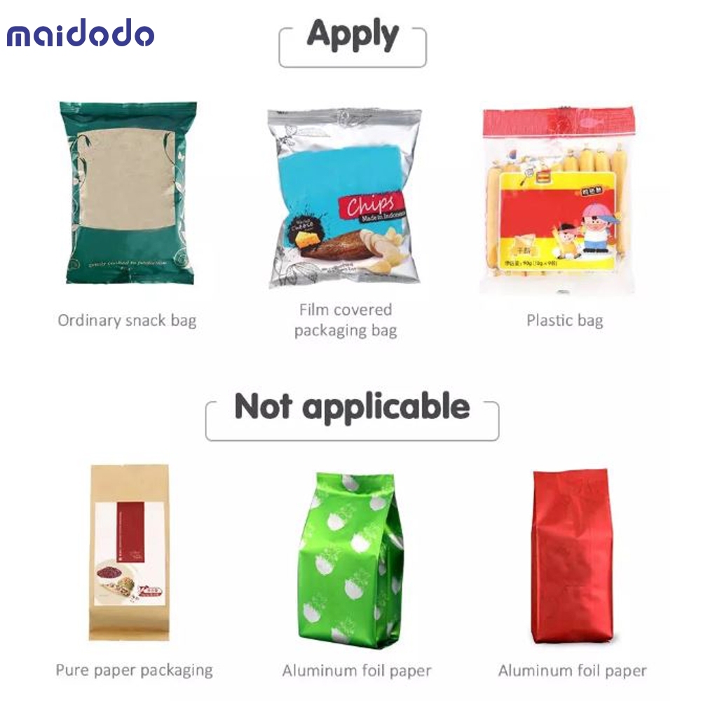 Portable Mini Sealer Home Heat Bag Plastic Food Snacks Bag Sealing Machine Food Packaging Kitchen Storage Bag Clips Wholesale