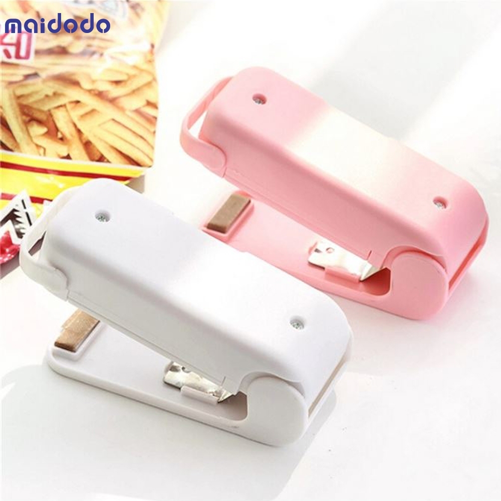 Portable Mini Sealer Home Heat Bag Plastic Food Snacks Bag Sealing Machine Food Packaging Kitchen Storage Bag Clips Wholesale