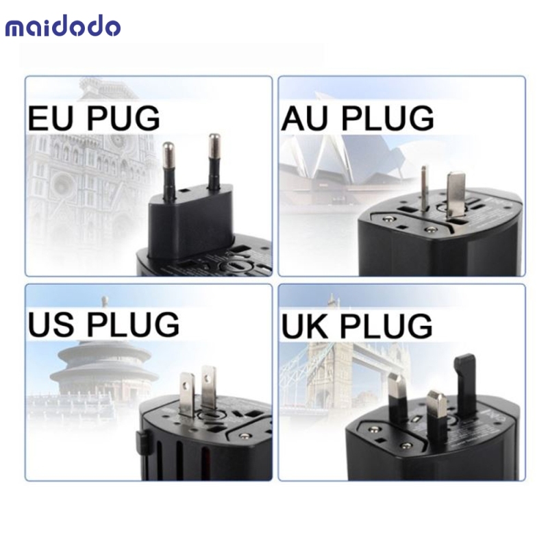 Universal Worldwide Adapter US,UK,AU,EU plug AC/DC Adapter